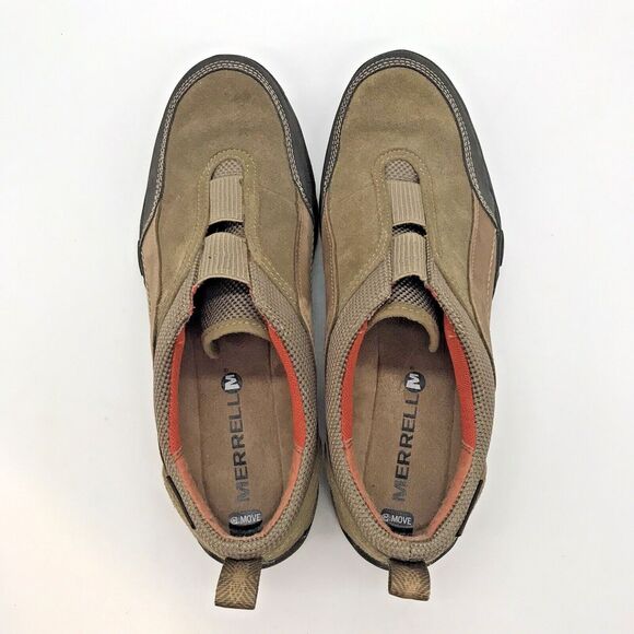 Merrell Move Kangaroo Mocs Women's 7M Brown Nubuck Leather Slip-On Comfy Loafers - Picture 6 of 11